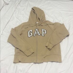 GAP Kids Beige Zip-Up Hoodie